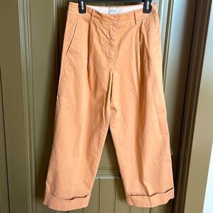 JCrew Wide Leg Cuffed Chino, Size 4.